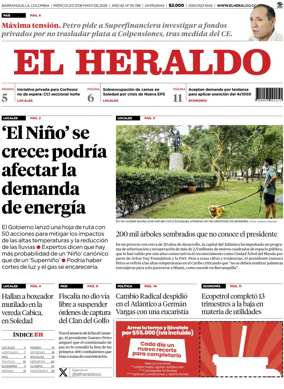 Cover of El Heraldo (Colombia)