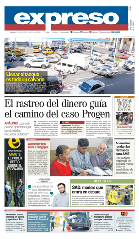 Cover of Diario Expreso