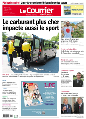 Cover of Le Courrier de l’Ouest (Nord Anjou)