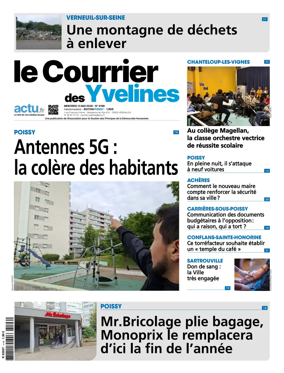 Cover of Le Courrier des Yvelines (Poissy)