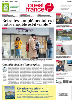 Cover of Ouest France (Cholet)