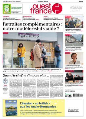 Cover of Ouest France (Dinan)