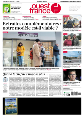 Cover of Ouest France (Les Herbiers / Montaigu)
