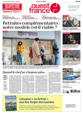 Cover of Ouest France (Nantes)