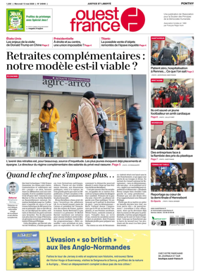 Cover of Ouest France (Pontivy)