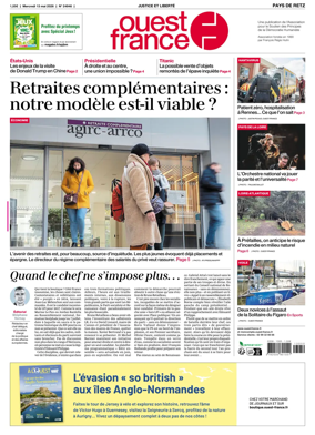 Cover of Ouest France (Pornic / Pays de Retz)