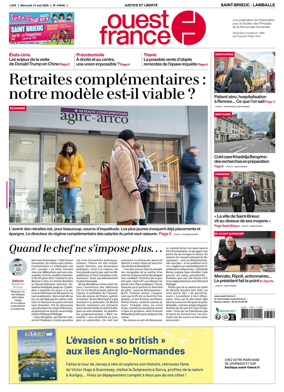 Cover of Ouest-France (Saint-Brieuc Lamballe)