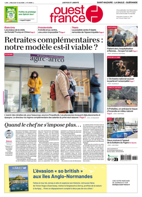Cover of Ouest France (Saint-Nazaire La Baule Guerande)
