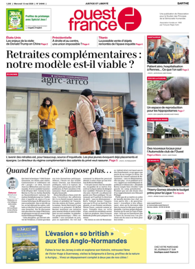 Cover of Ouest France (Sarthe)