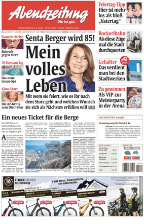 Cover of Abendzeitung Munchen