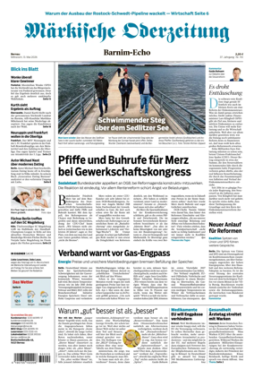 Cover of Markische Oderzeitung Bernau