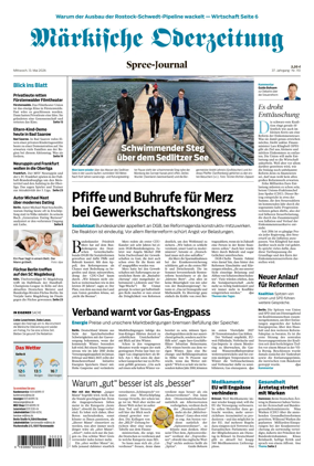 Cover of Markische Oderzeitung Spree-Journal