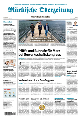 Cover of Markische Oderzeitung Strausberg