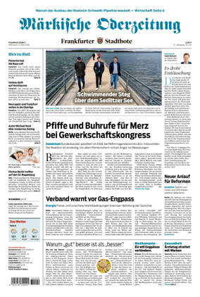 Cover of Markische Oderzeitung Frankfurt (Oder)