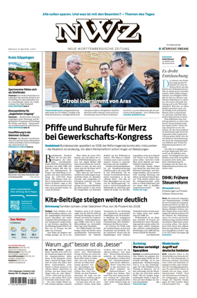 Cover of NWZ – Neue Wurttembergische Zeitung