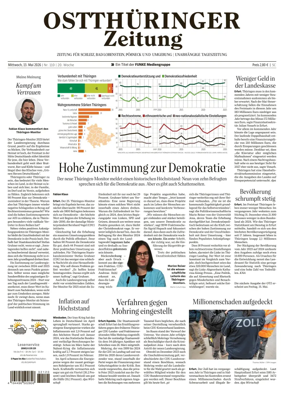 Cover of Ostthuringer Zeitung (Posneck)
