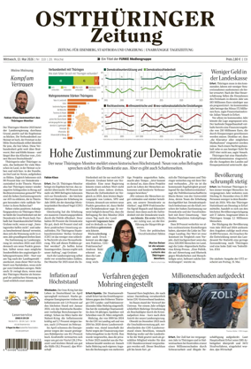 Cover of Ostthuringer Zeitung (Saale-Holzland-Kreis)