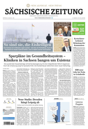 Cover of Sachsische Zeitung (Dresden)