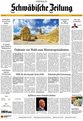 Cover of Schwabische Zeitung (Biberach)