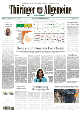 Cover of Thuringer Allgemeine (Apolda)
