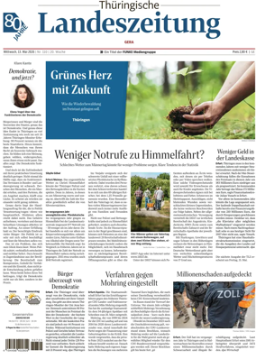 Cover of Thuringische Landeszeitung (Gera)