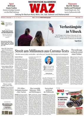 Cover of Westdeutsche Allgemeine Zeitung (Bochum)