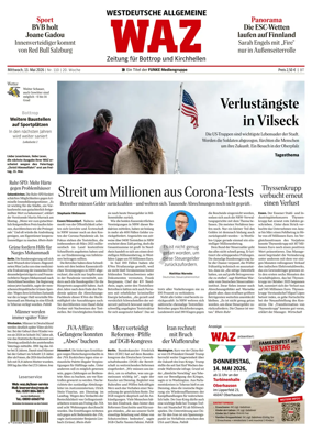 Cover of Westdeutsche Allgemeine Zeitung (Bottrop)