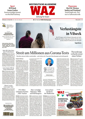 Cover of Westdeutsche Allgemeine Zeitung (Essen)