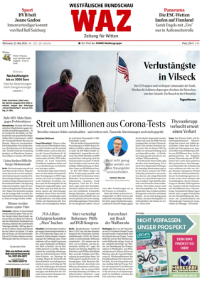 Cover of Westdeutsche Allgemeine Zeitung (Witten)