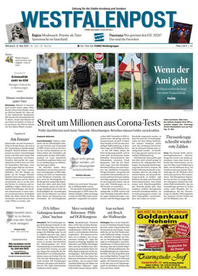 Cover of Westfalenpost (Arnsberg)