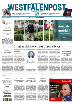 Cover of Westfalenpost (Olpe)