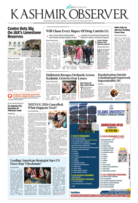 Cover of Kashmir Observer