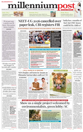 Cover of Millennium Post