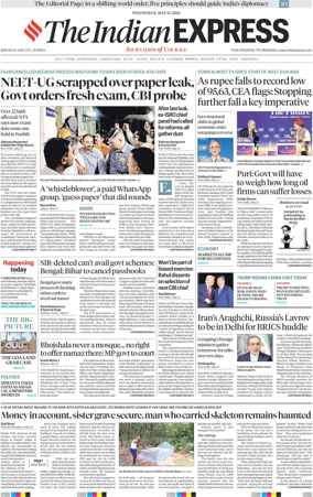 Cover of The Indian Express