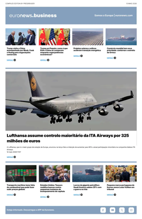 Cover of Euronews Business (Portuguese)
