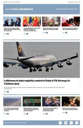Cover of Euronews Business
