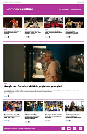 Cover of Euronews Culture and Sport (Turkish) Compiled Edition