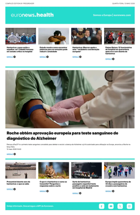 Cover of Euronews Health (Portuguese)