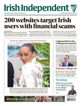 Cover of Irish Independent