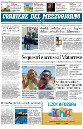 Cover of Corriere del Mezzogiorno (Puglia)