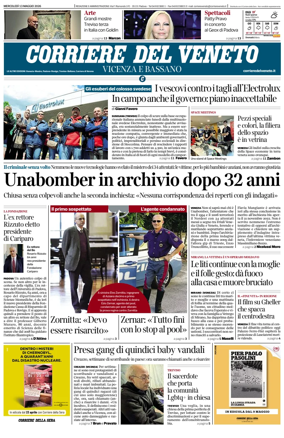 Cover of Corriere del Veneto (Vicenza e Bassano)