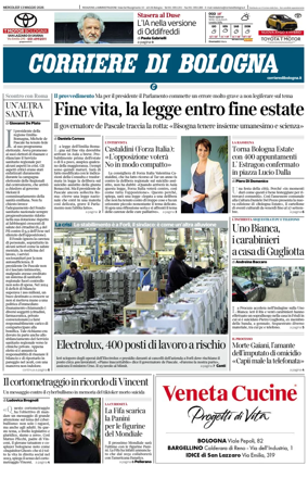 Cover of Corriere di Bologna