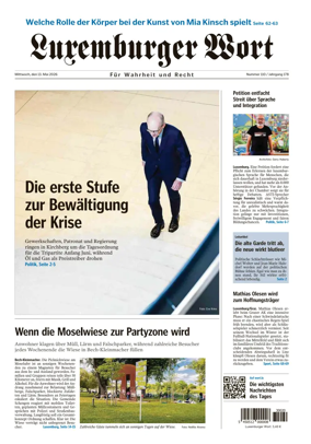 Cover of Luxemburger Wort