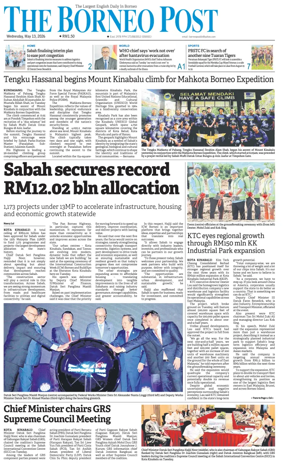 Cover of The Borneo Post (Sabah)