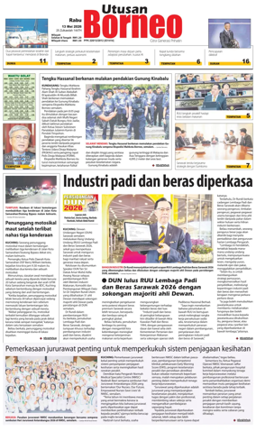 Cover of Utusan Borneo (Sarawak)
