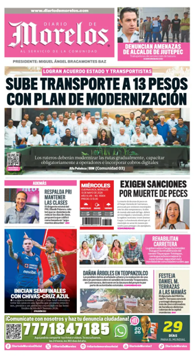 Cover of Diario de Morelos