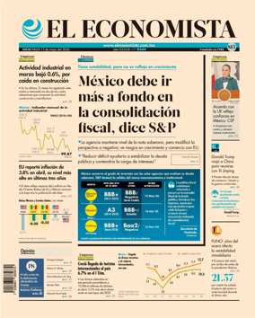 Cover of El Economista (Mexico)