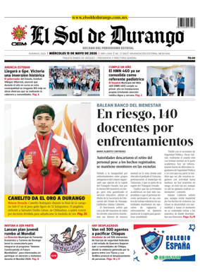 Cover of El Sol de Durango
