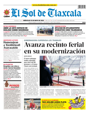 Cover of El Sol de Tlaxcala