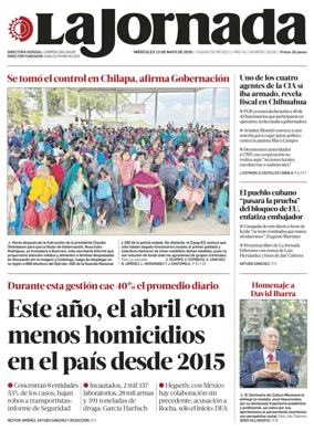 Cover of La Jornada